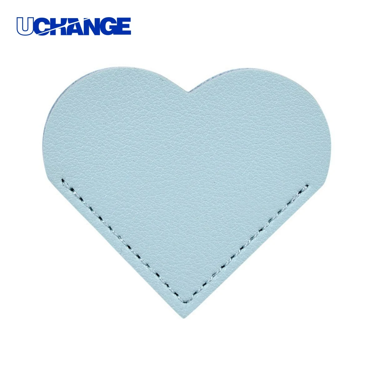 PU Leather Corner Bookmark Heart Clip 1