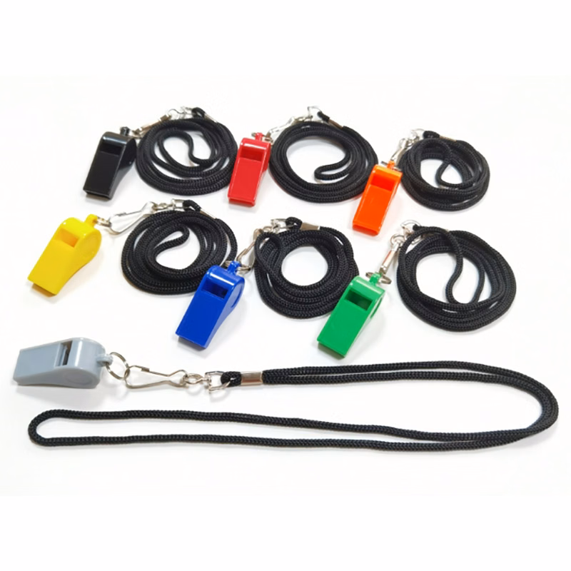 Whistle with lanyard