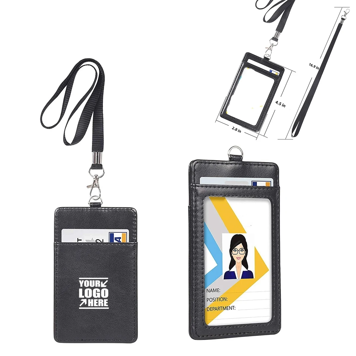 Hot Selling PU Multi Function Card with Lanyard 1