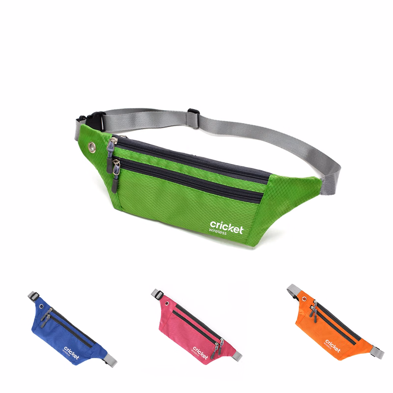 "Zippers Adjustable Waist Strap Fanny Pack"