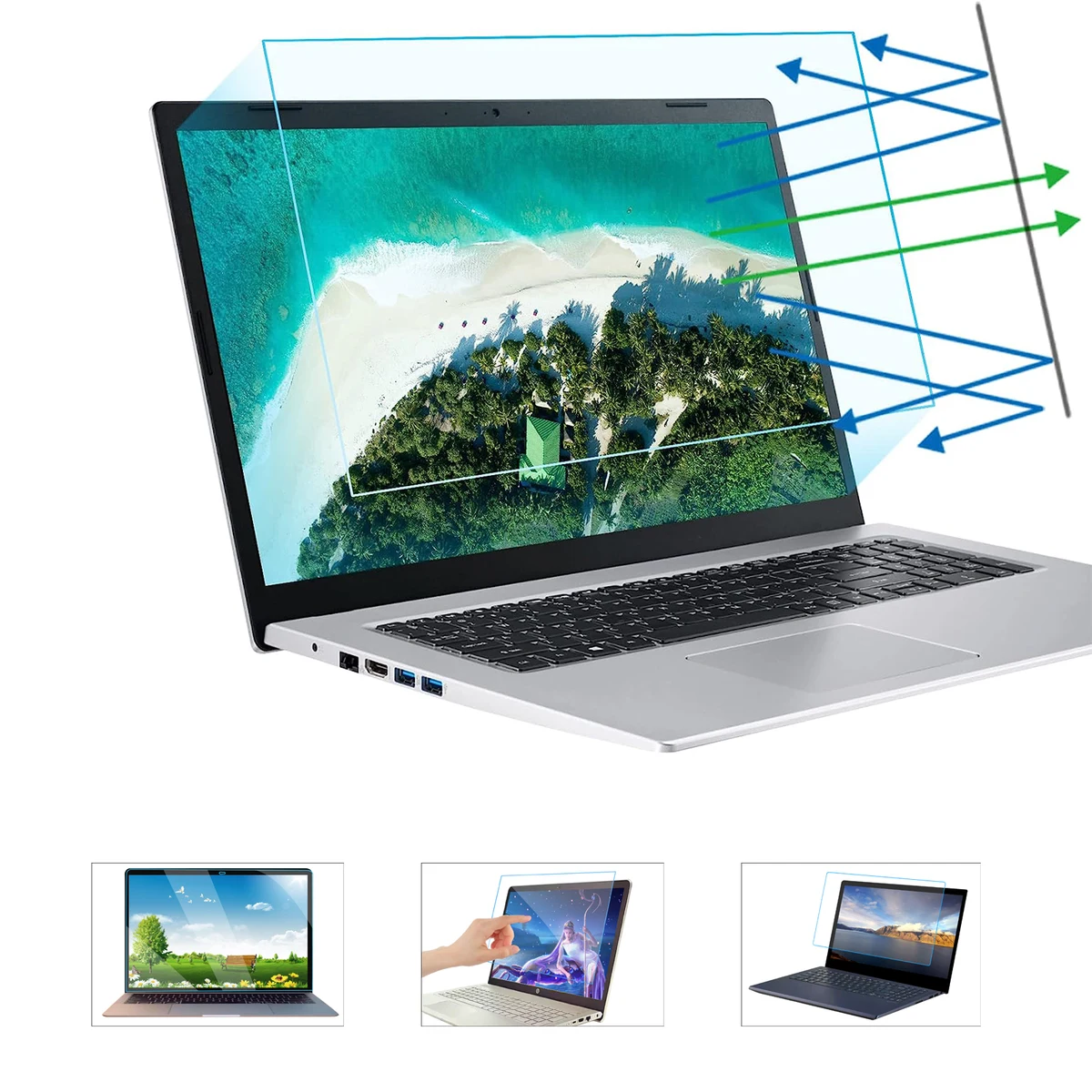 17.3 inch Anti Blue Light Laptop Screen Protector 1