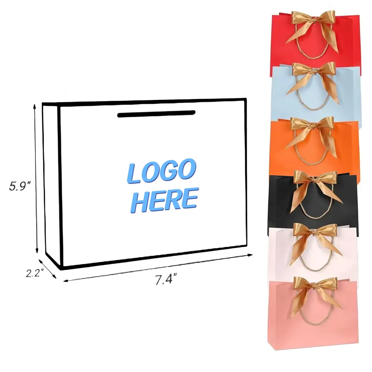 Fashion Gift Bags with Bow Ribbon 1