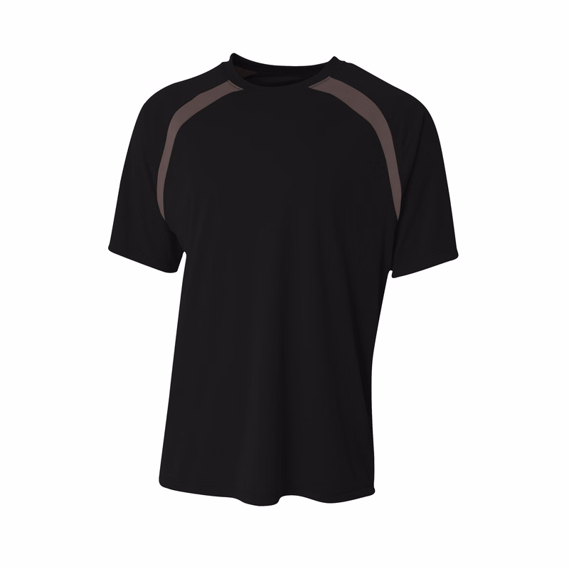 A4 Spartan Short Sleeve Color Block Crew