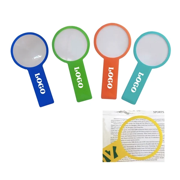 Custom 3x PVC Magnifying Bookmark with Lens — Reading & Office Promotional Giveaway 1