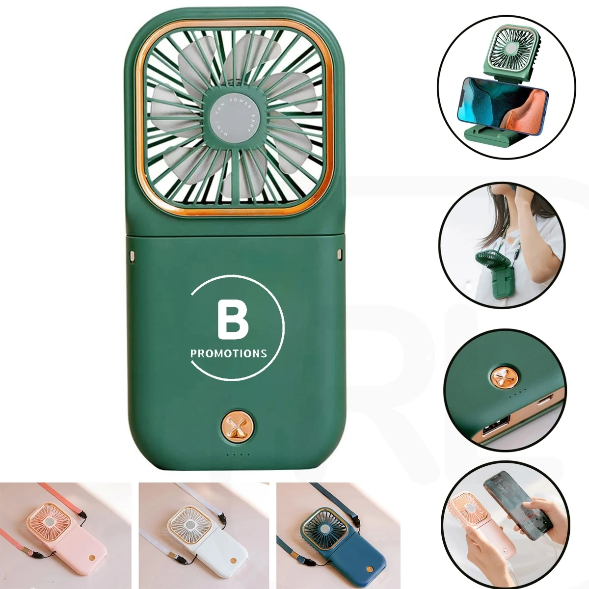 Portable Handheld Fan with Power Bank 1