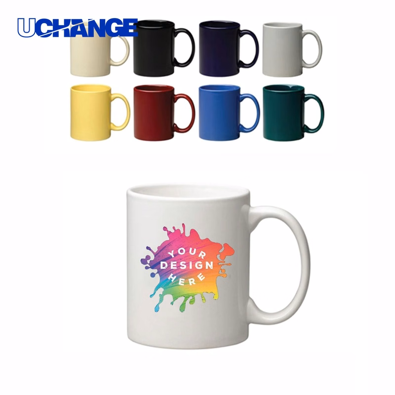 Basic C Handle Ceramic Mug Container (11 Oz)