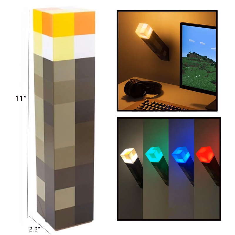 Minecraft Brownstone Torch Lamp