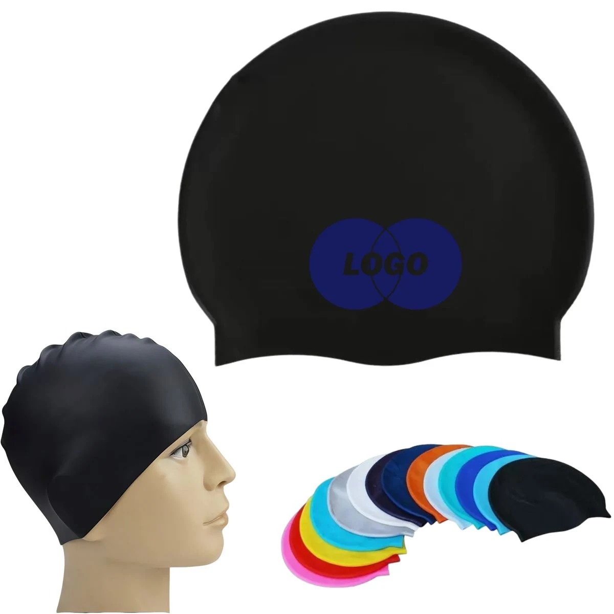 Silicone Adult Swim Cap 1