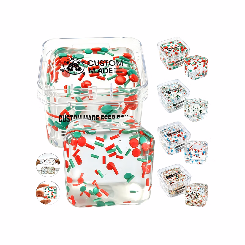 Christmas Themed Ice Cube Shaped Fidget Toy