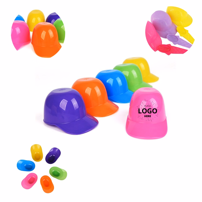 MOQ 100 Cute Baseball Cap Shaped Plastic Ice Cream Bowl