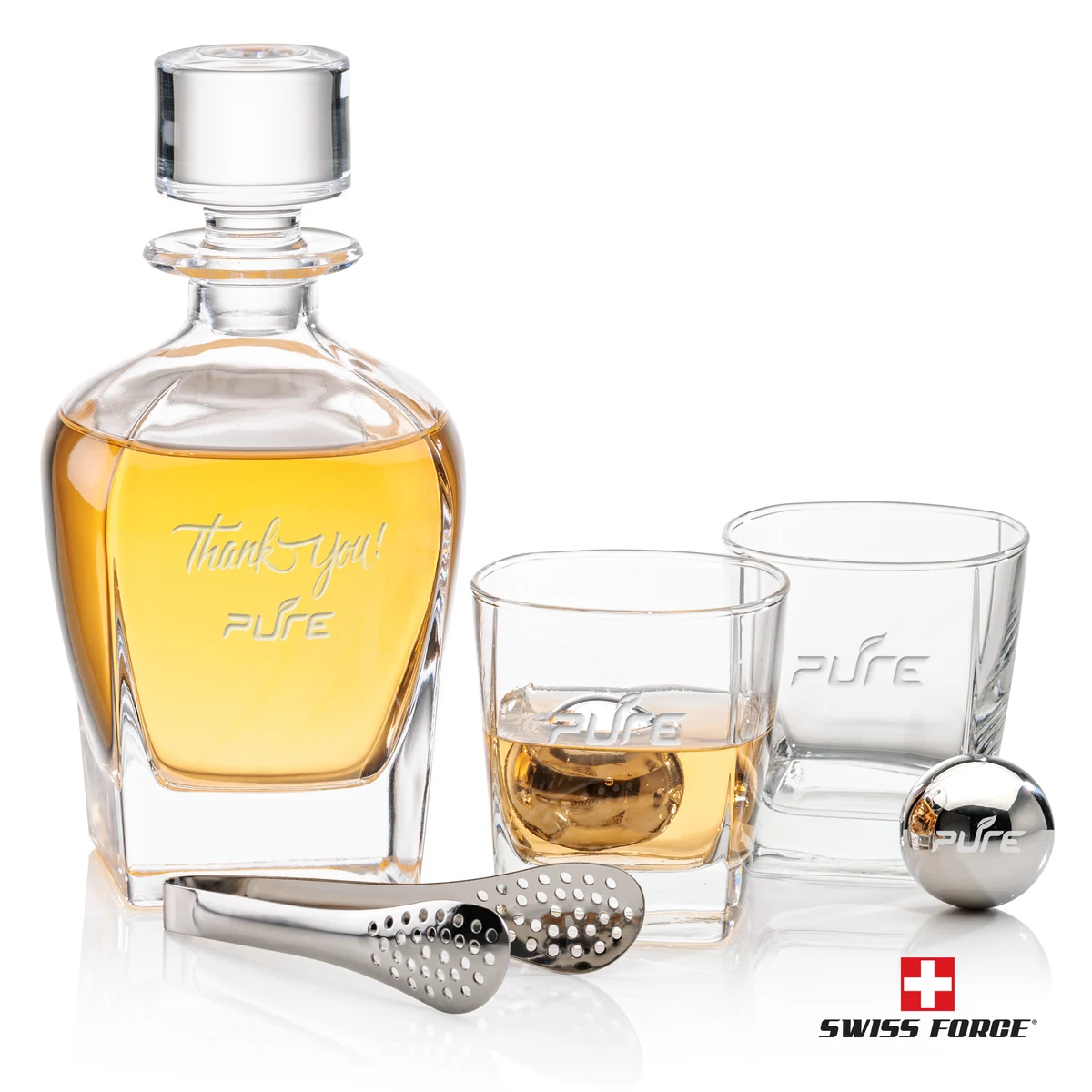 Sterling Decanter Set & Ice Balls 1