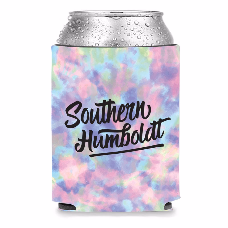 Collapsible Premium Foam Tie Dye Can Cooler - Full Color Sublimation