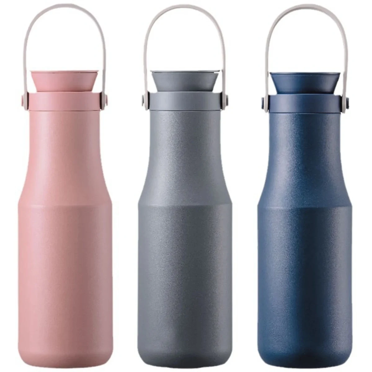 16 Oz. Stainless Steel Vacuum Water Bottle with Handle 1