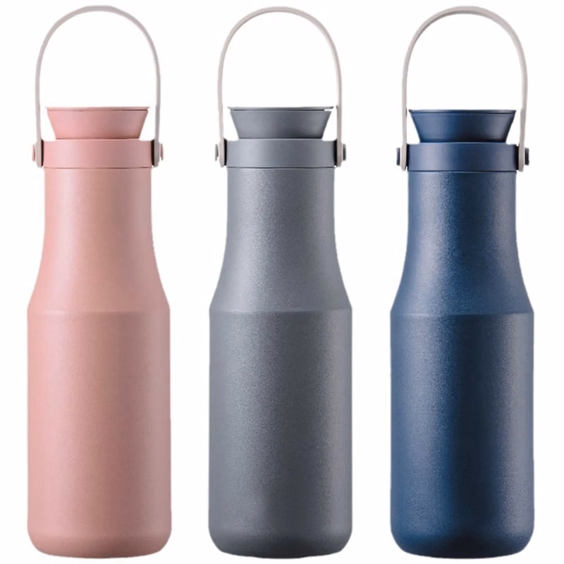 16 Oz. Stainless Steel Vacuum Water Bottle with Handle