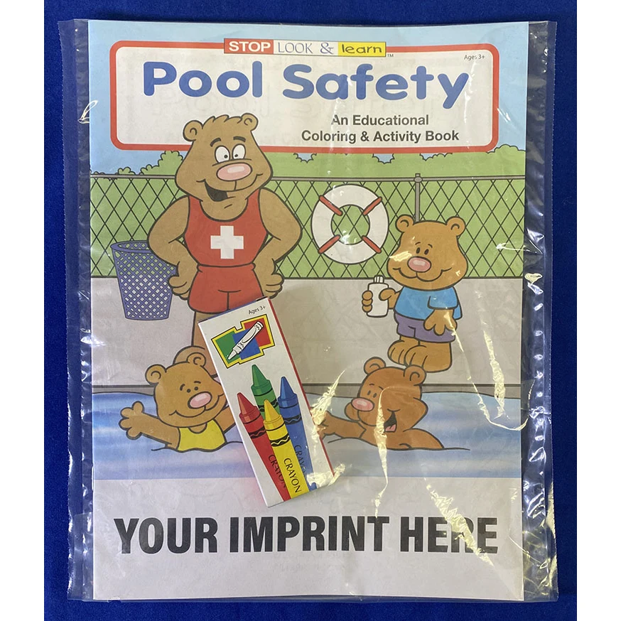 COLORING SET - Pool Safety Coloring Book Fun Pack 1