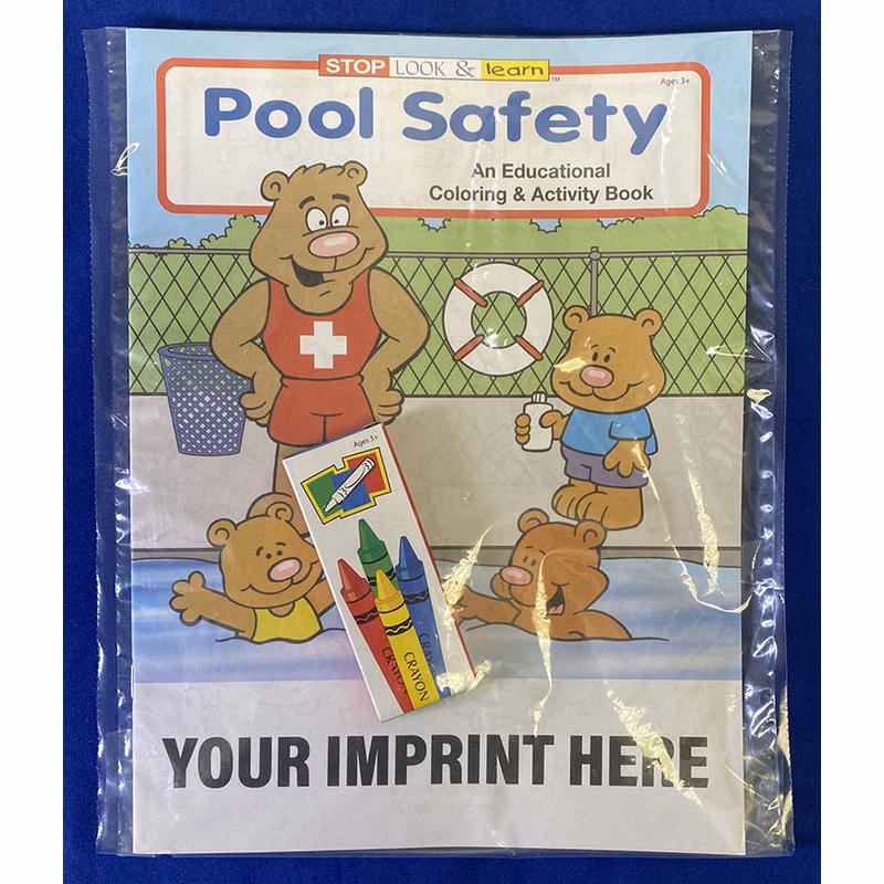 COLORING SET - Pool Safety Coloring Book Fun Pack