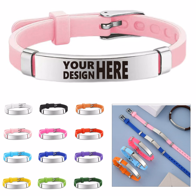 Stainless Steel Silicone Bracelet