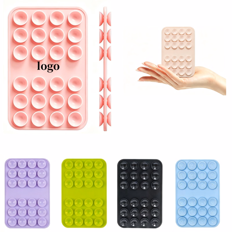 Reusable Double Sided Silicone Phone Suction Pad