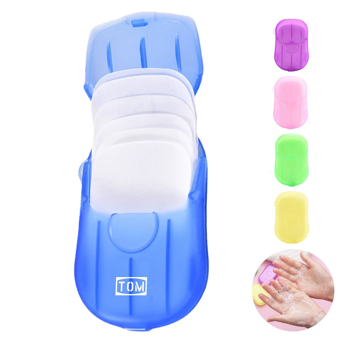 Outdoor Travel Boxed 20 Sheets Colour Disposable Soap Paper 1