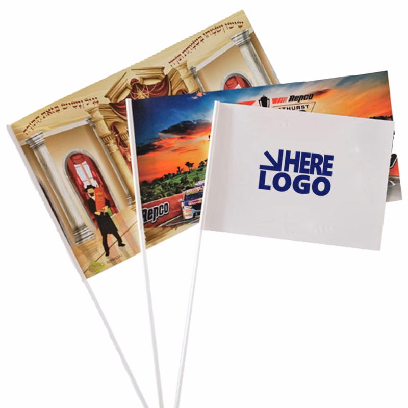 Handheld Custom Flag 8.3" x 5.1" - Personalized Design