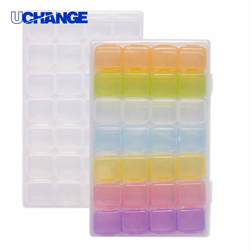 Health Full Color Compact Pill Box Organizer