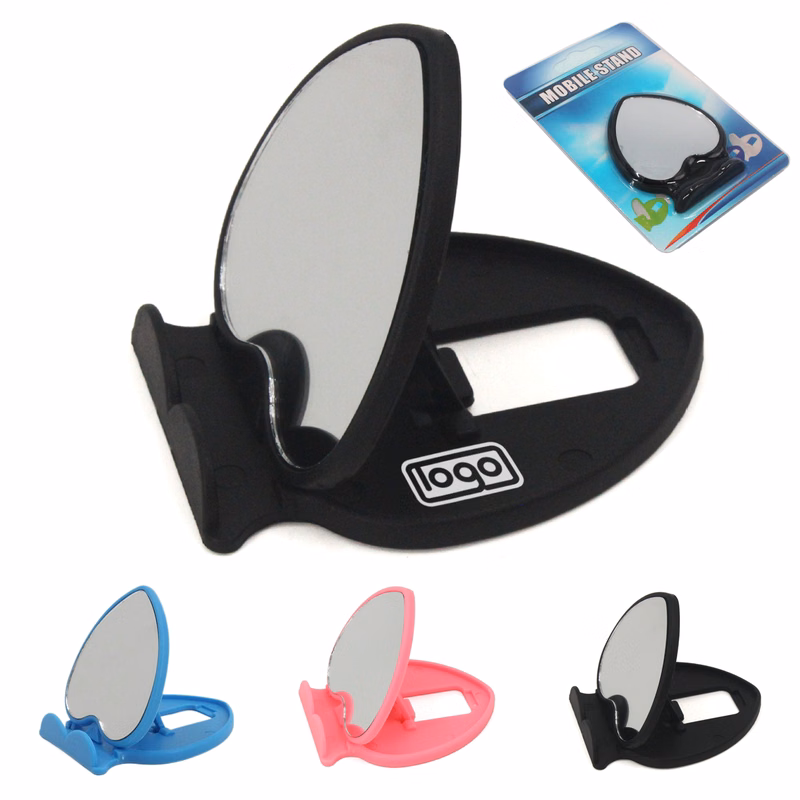 Foldable Plastic Phone Stand with Mirror