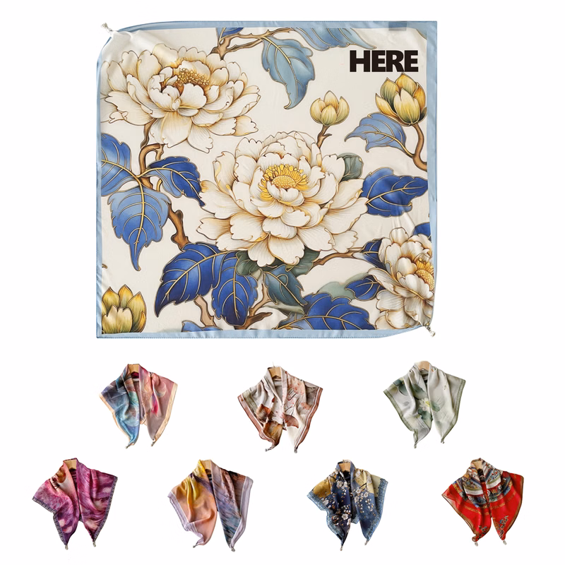 Colorful Magnetic Silk Scarf