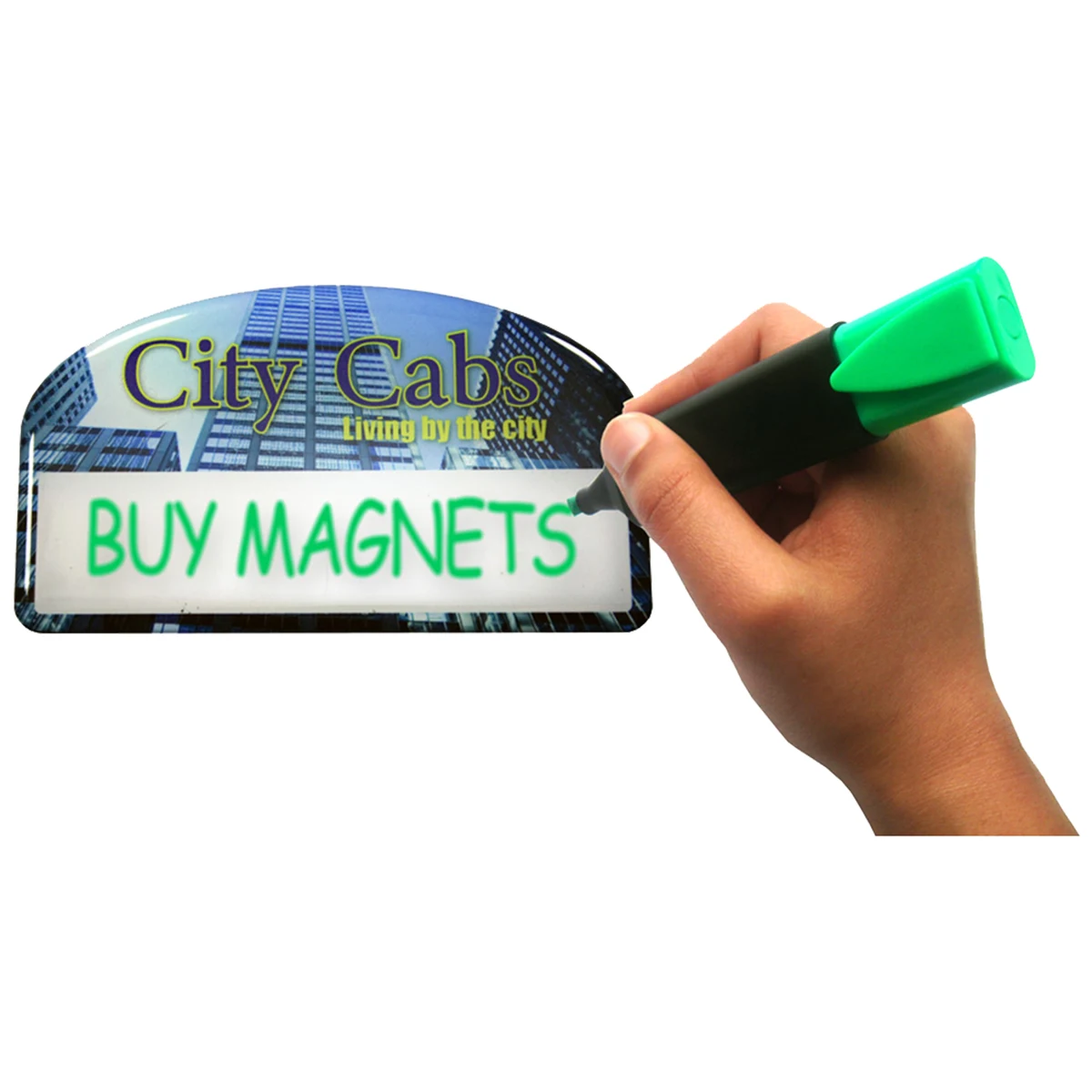 Magnetic Promo / Button / Name Badge with custom shape from 5.1 - 6 Sq. In. 1
