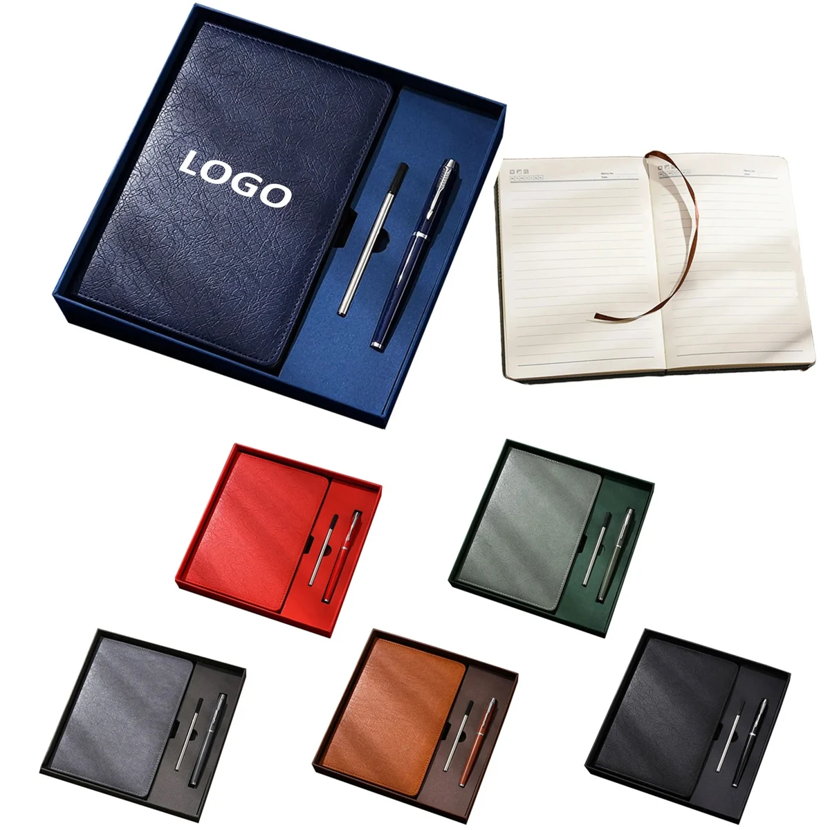 Business Leather A5 Notebook Gift Box Set 1
