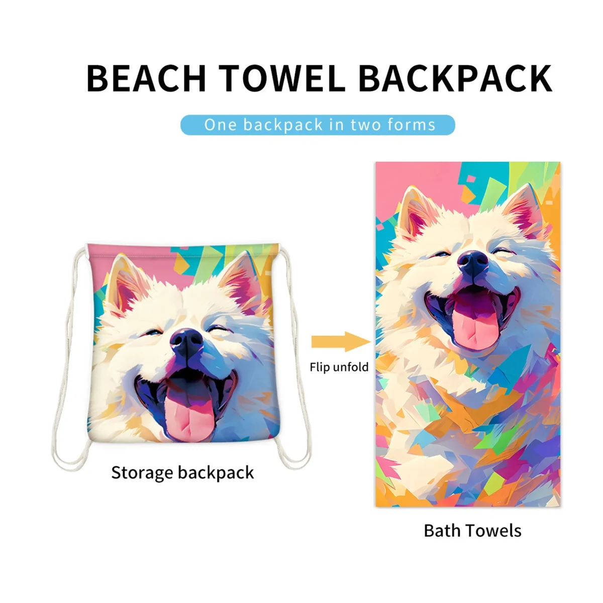 Foldable Beach Towel Bag 1