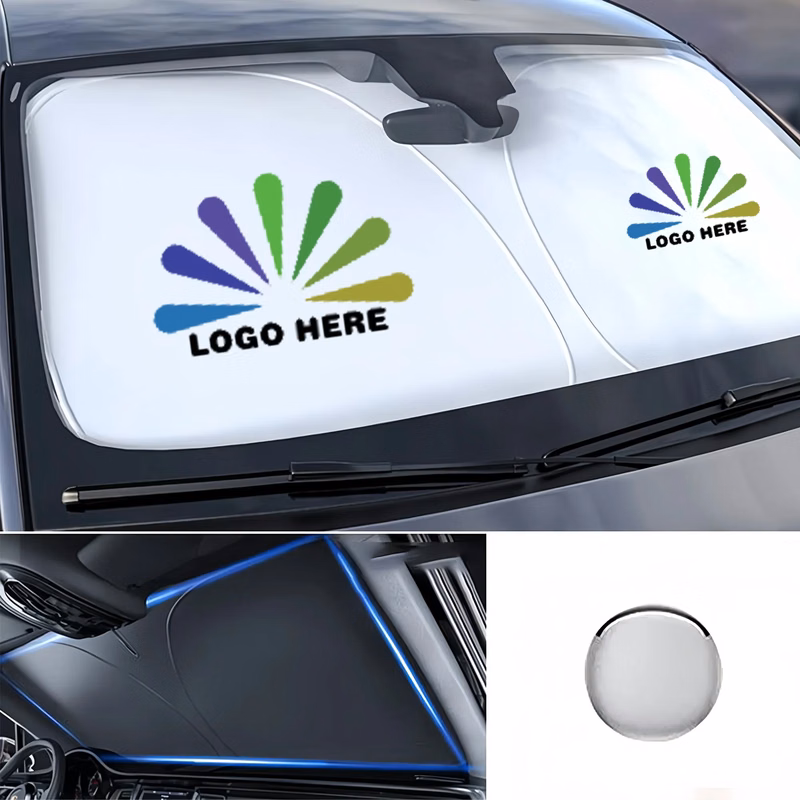 Foldable Full-color Custom Car Sunshade.