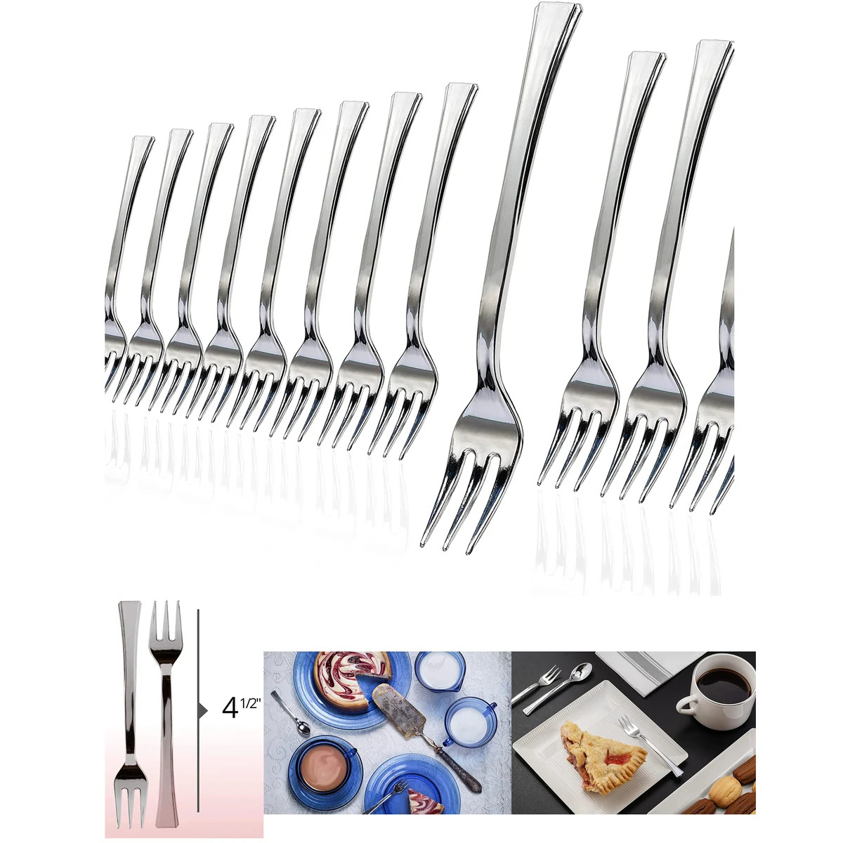 Exquisite Plastic Mini Forks 1