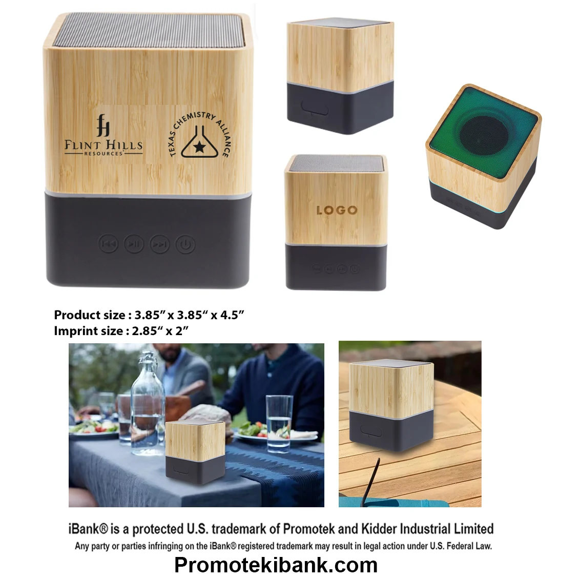 iBank ® Wooden Bluetooth Speaker 1
