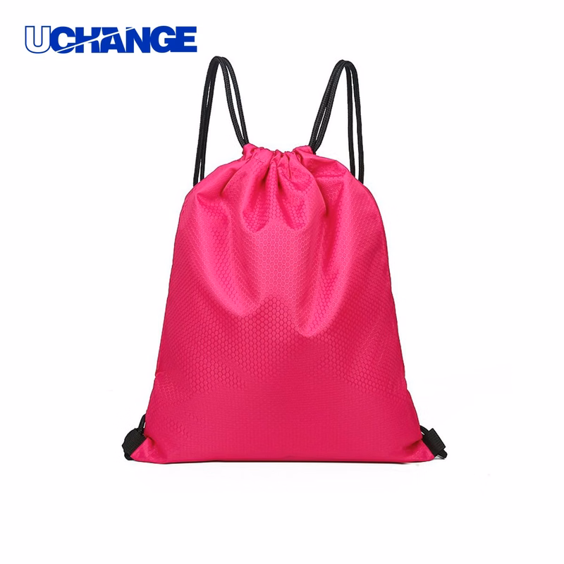 Multicolor Polyester Drawstring Backpack Bag for Promotions