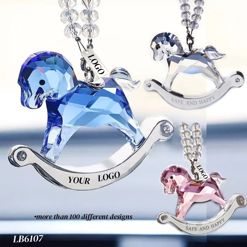 Horse Crystal Hanging Suncatcher Beaded Car Charm Pendant