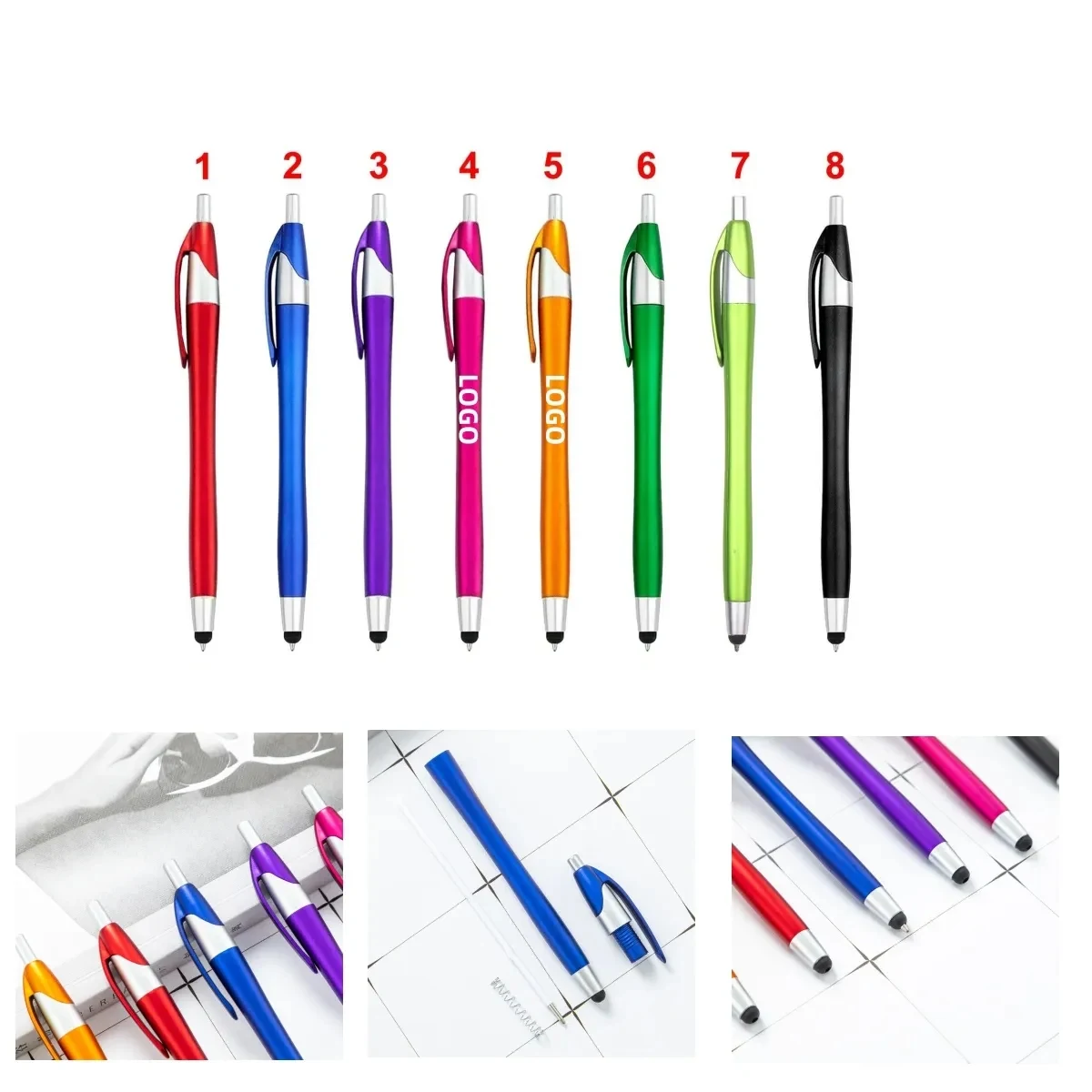 Ballpoint pen with rubber touch 1