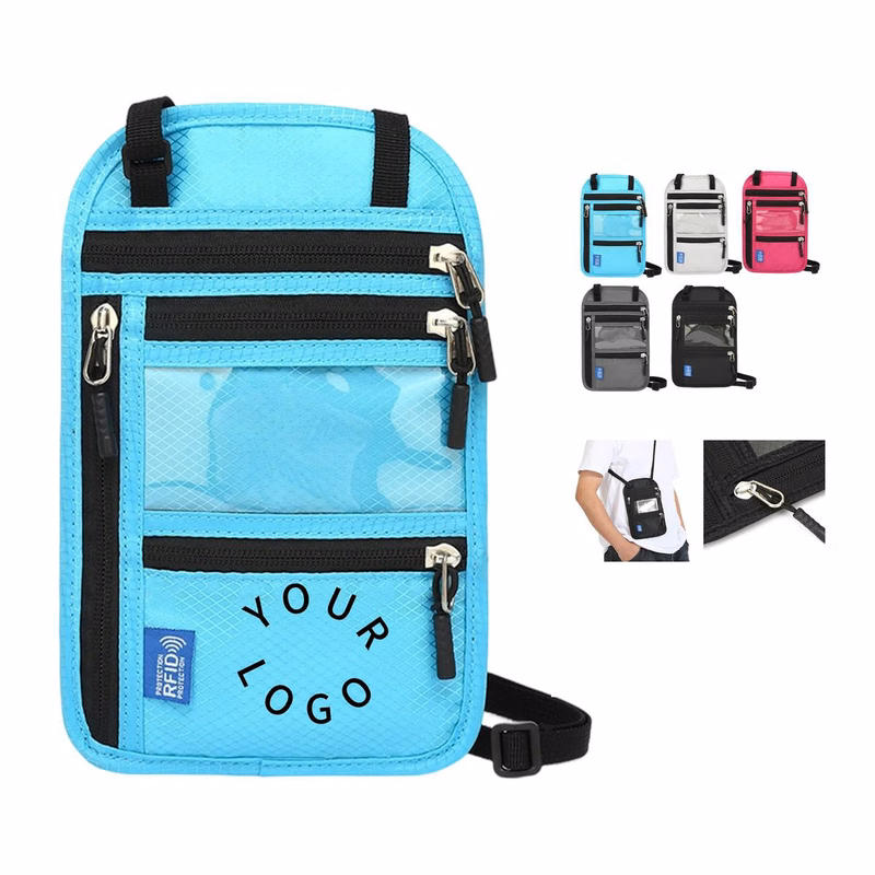 Secure Travel Wallet with See-Through Panel