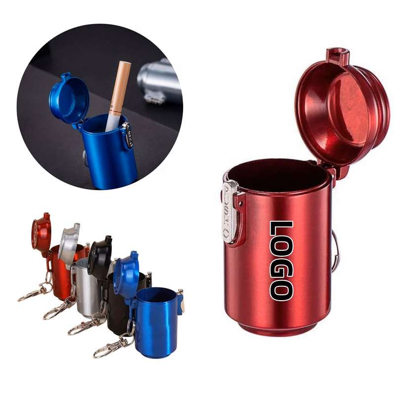 Creative portable mini ashtray in the form of a can