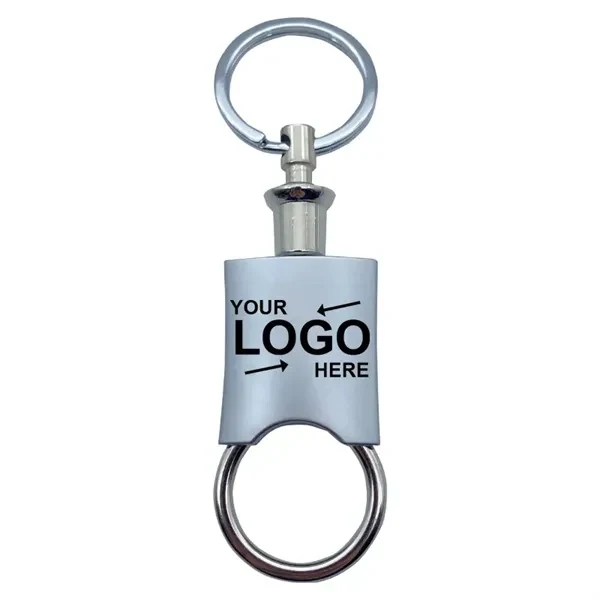 Custom Zinc Alloy Detachable Key Chain — Valet Release Button For Quick Key Separation 1