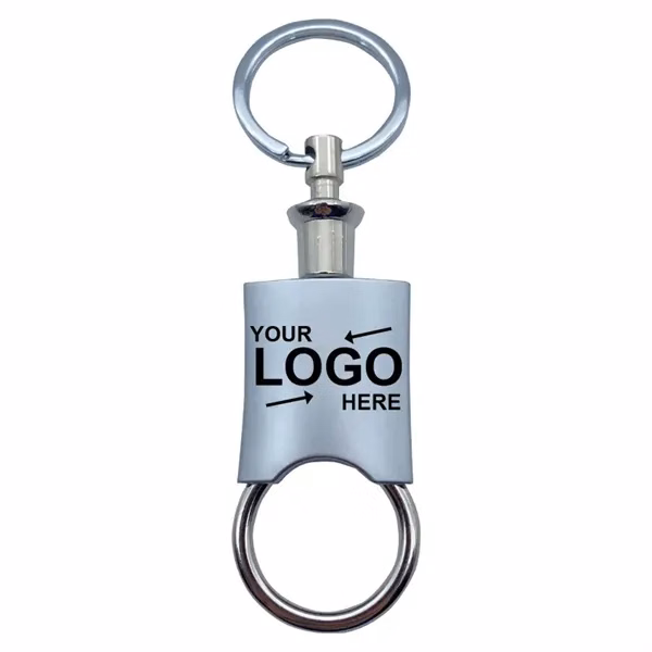 Custom Zinc Alloy Detachable Key Chain — Valet Release Button For Quick Key Separation