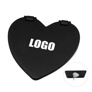 Heart Shaped Phone Holder Stand With Built In Mirror 1