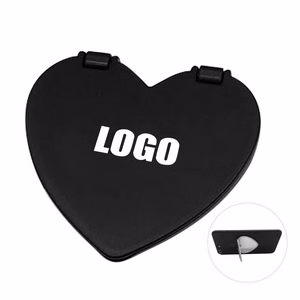 Heart Shaped Phone Holder Stand With Built In Mirror