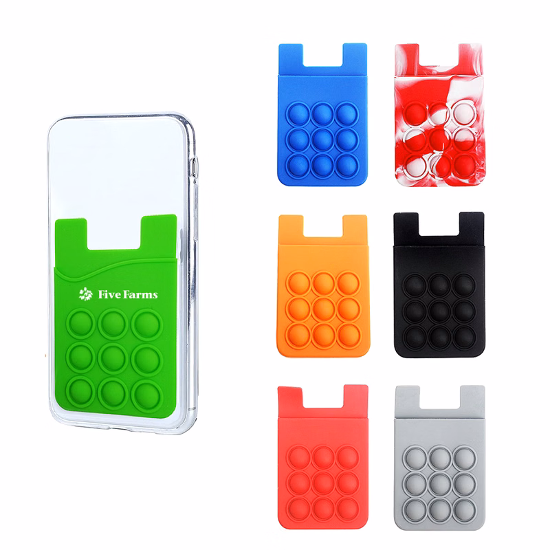 Push Bubbles Silicone Phone Wallet