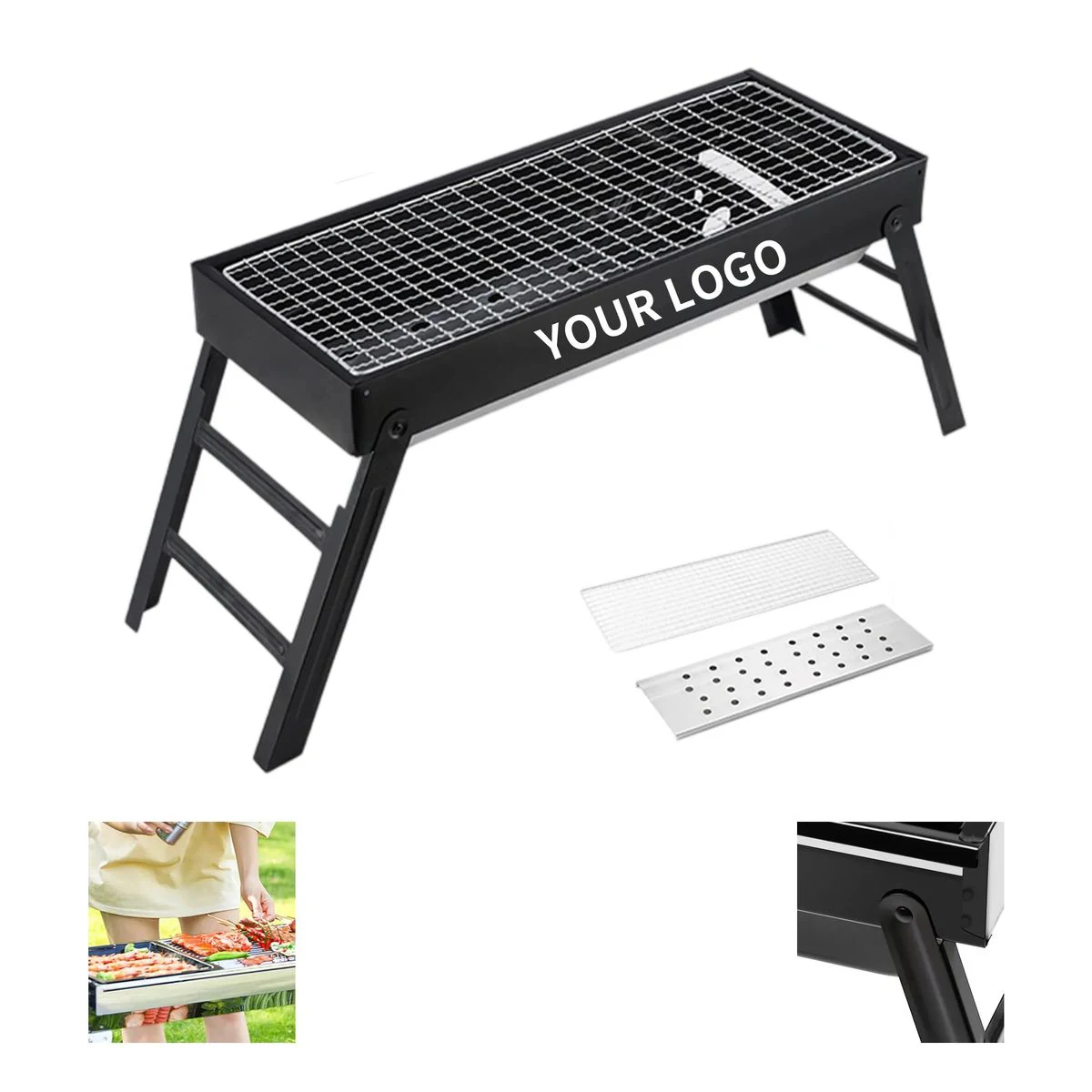 Steel Foldable Grill for Travel and Outdoor Use 1