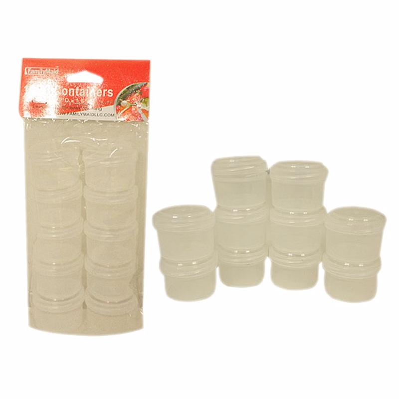 Small Containers - 1.2 oz 10 Count Screw-on Lids