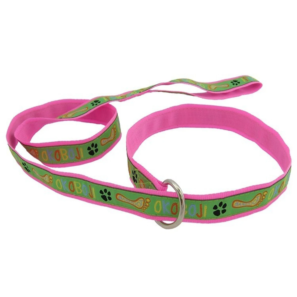 1" X 48" Woven Slip Leash w/ Nickel-plated D-Ring - "Elite" Weave 1