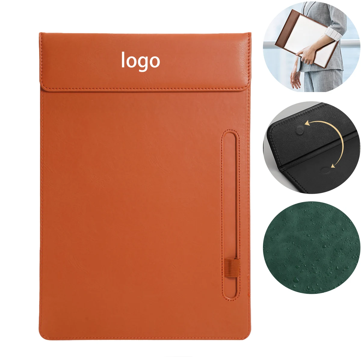 PU Leather Magnetic Clipboard 1