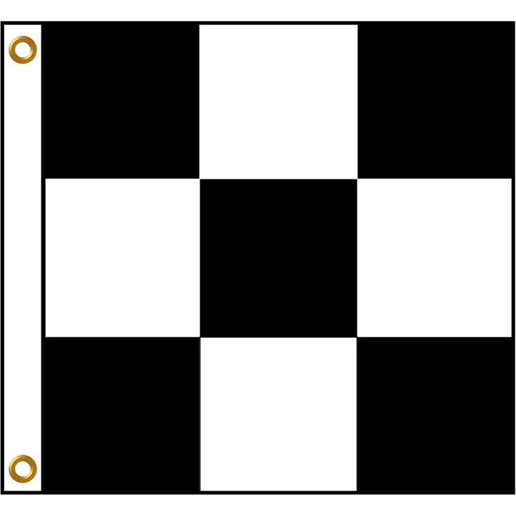 3' x 3' Outdoor Checkered Flag 1