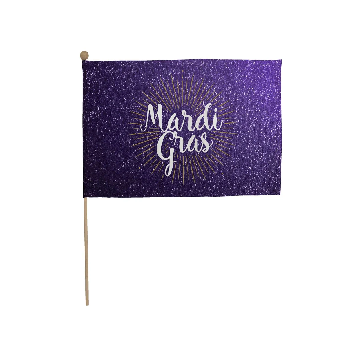 8" x 12" Stick Flag Kit with Ball Tip (Set of Six) 1