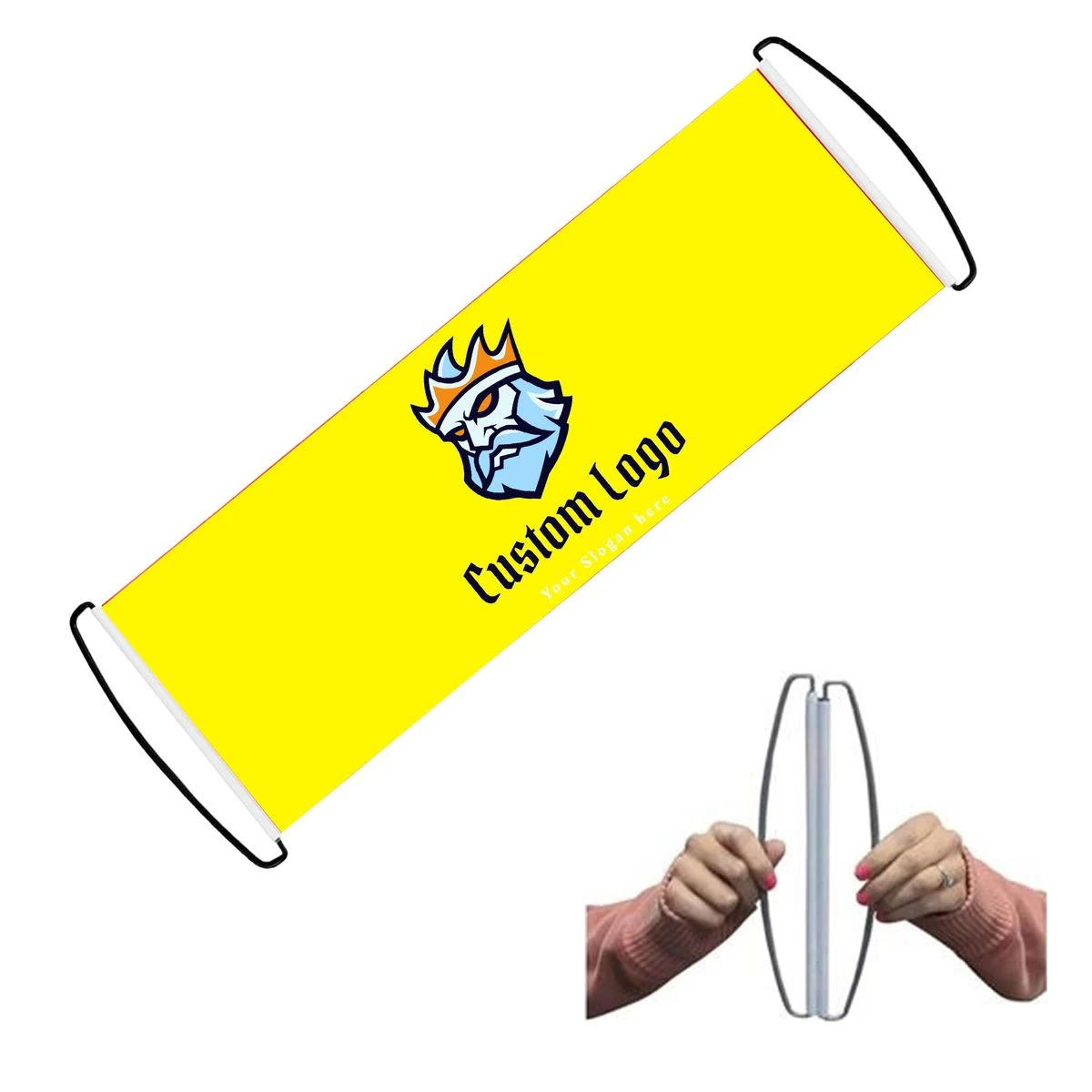 Handheld Retractable Roll Out Promo Banner 1